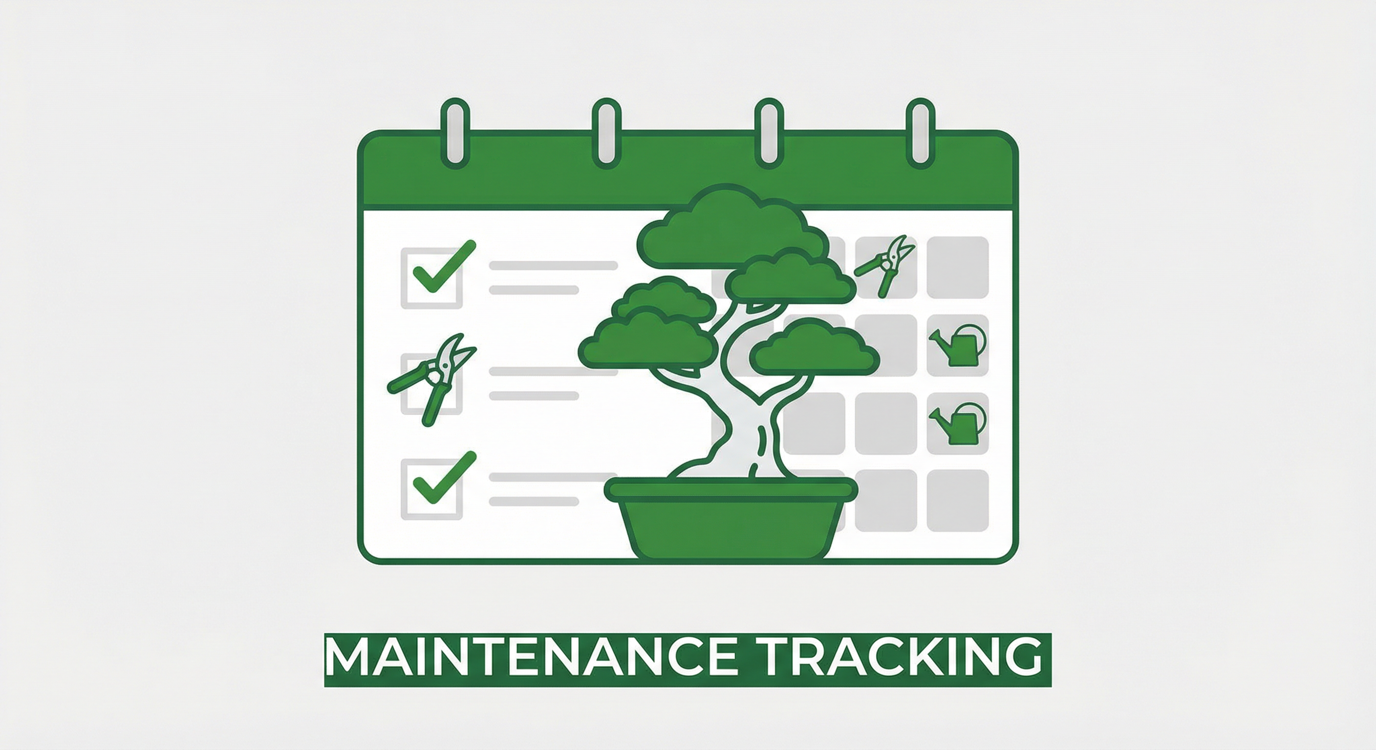 Ilustração de registro de manutenções